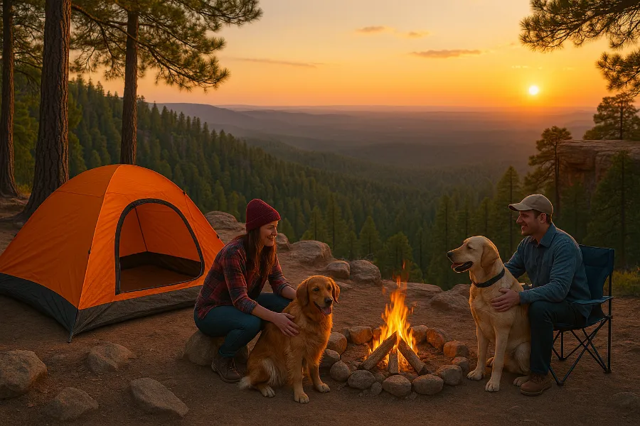camping at East Pocket Mogollon Rim (2)