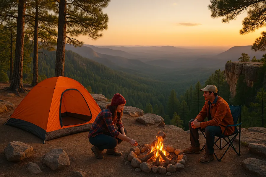 camping at East Pocket Mogollon Rim (3)