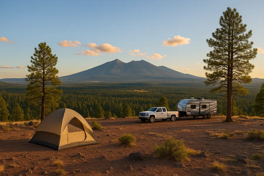 dispersed camping near Flagstaff with views (1)
