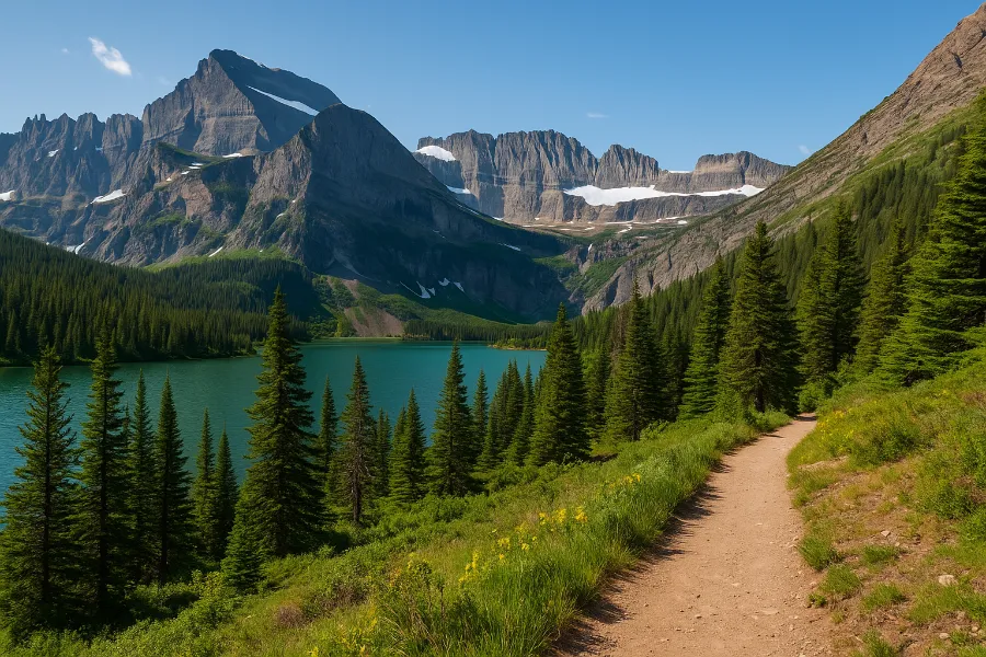 easy hikes in glacier national park 1