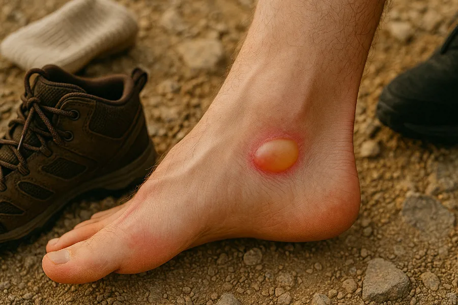 hiking with blisters 1