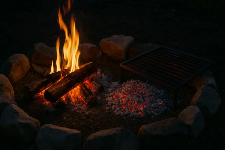 how long to cook ribs over fire 3