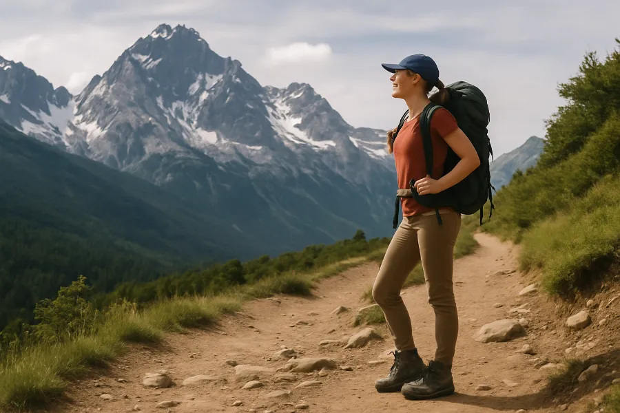 how to pose for hiking pictures 1
