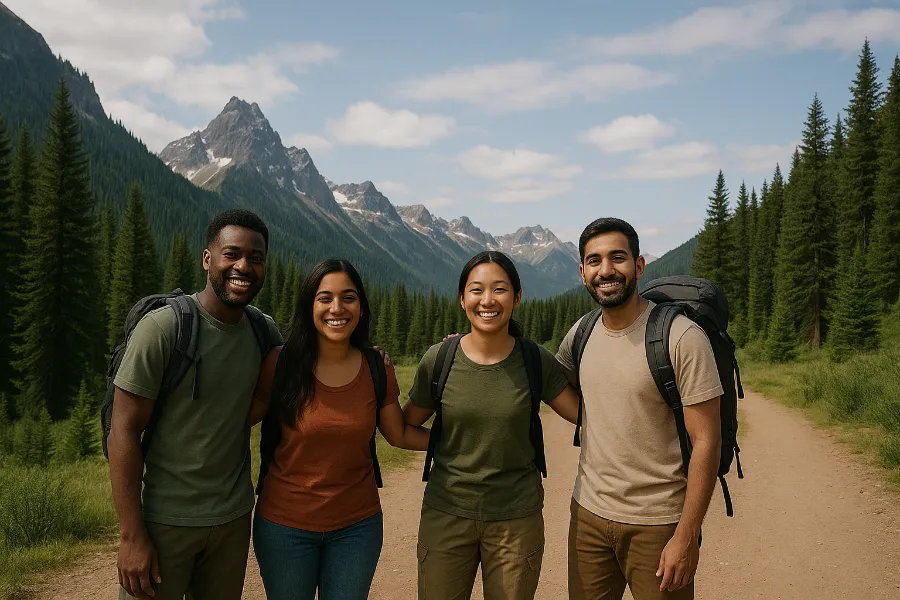 how to pose for hiking pictures 3