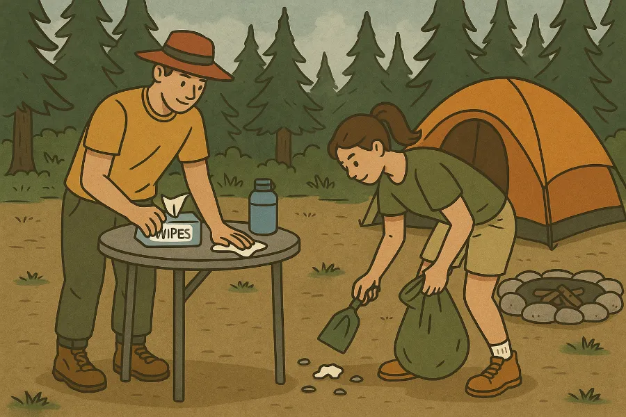 how to stay clean while camping (1)