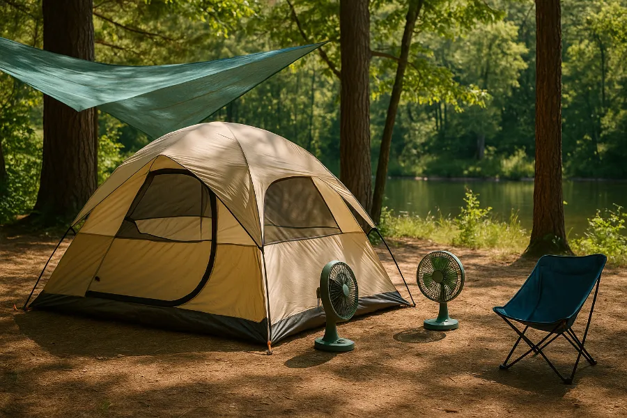 ways to stay cool while camping 1