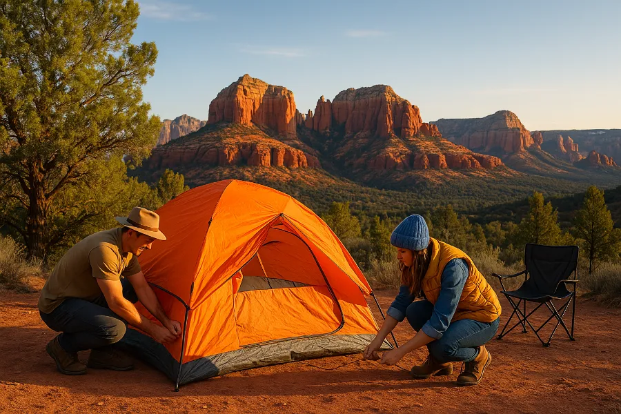 free camping with Sedona red rock views (2)
