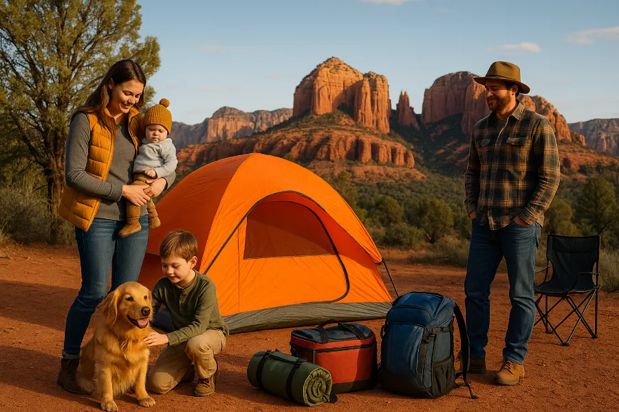 free camping with Sedona red rock views (3)